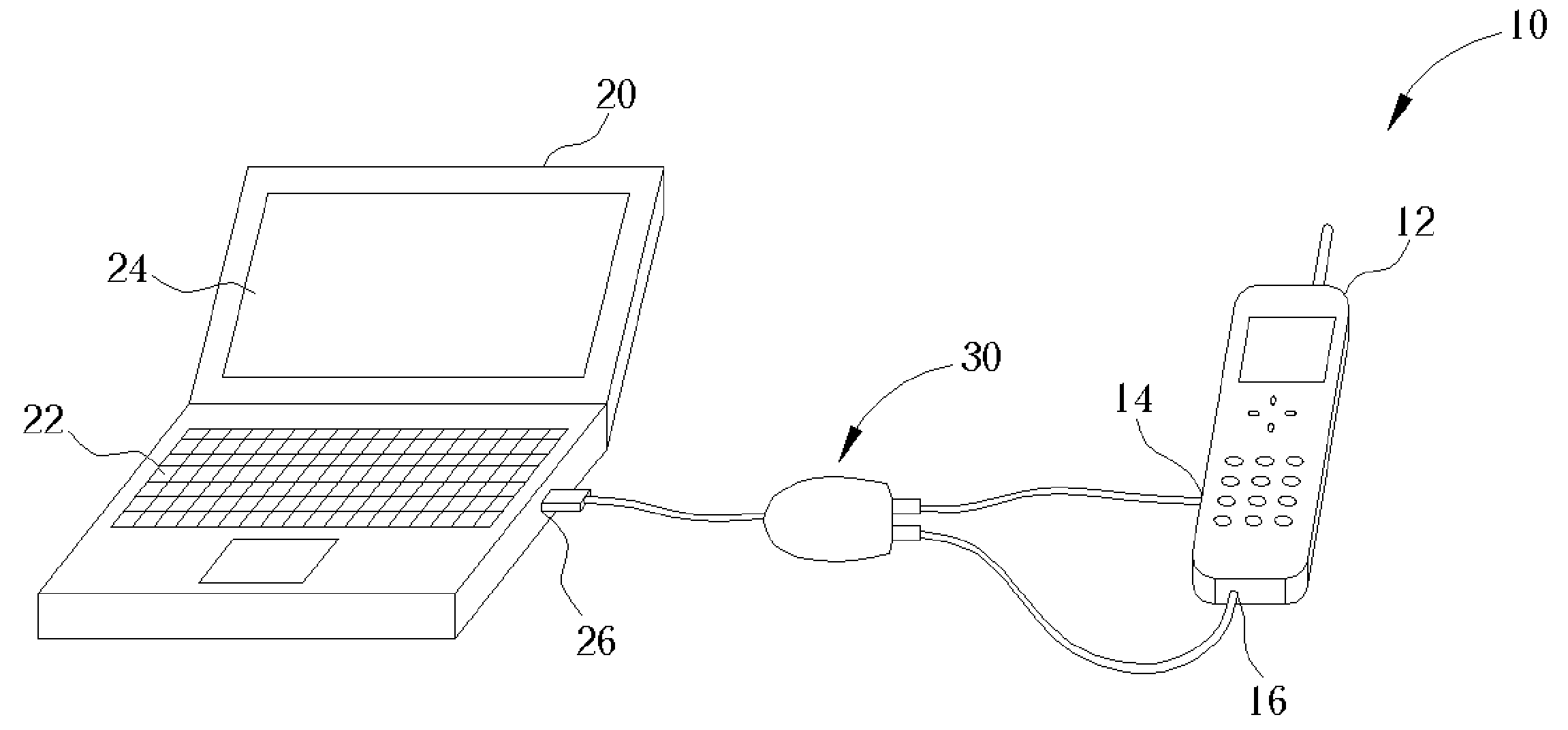 Data and charge adaptor for mobile device