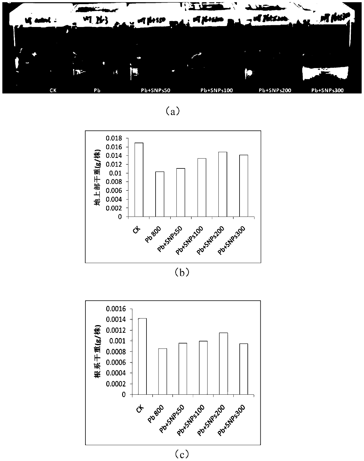 Novel material and method for relieving heavy metal stress of crambe