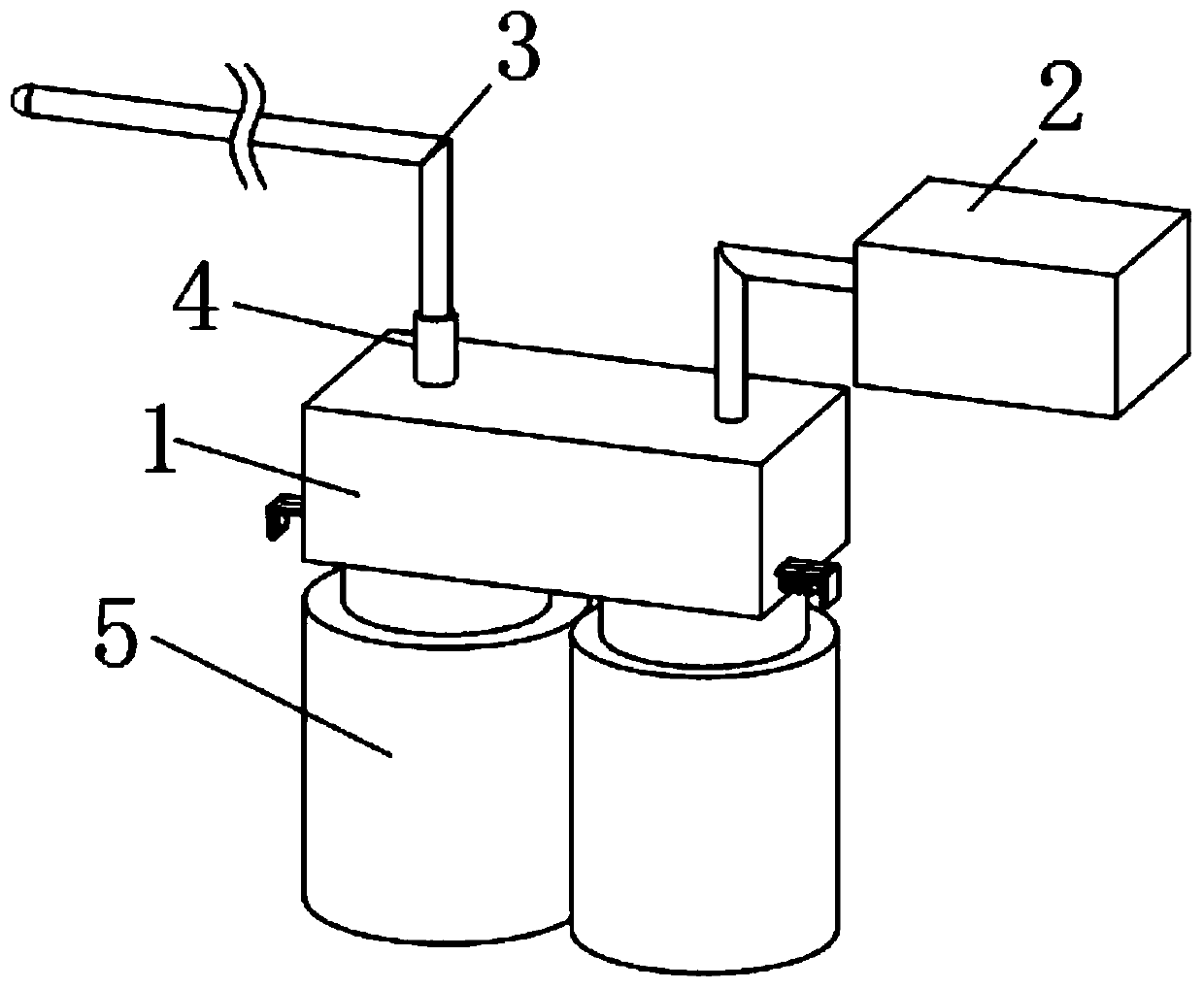 Postoperative nursing drainage device for craniocerebral operation for neurosurgery department