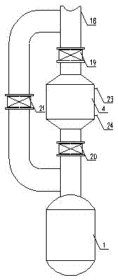 Ammonia-water absorption type refrigerator driven by oilfield waste heat and used for recycling light hydrocarbon