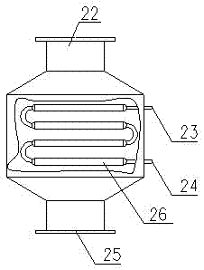 Ammonia-water absorption type refrigerator driven by oilfield waste heat and used for recycling light hydrocarbon