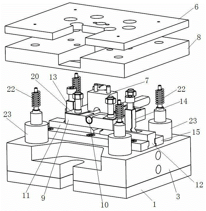 Slotting bush forming manufacturing mechanism