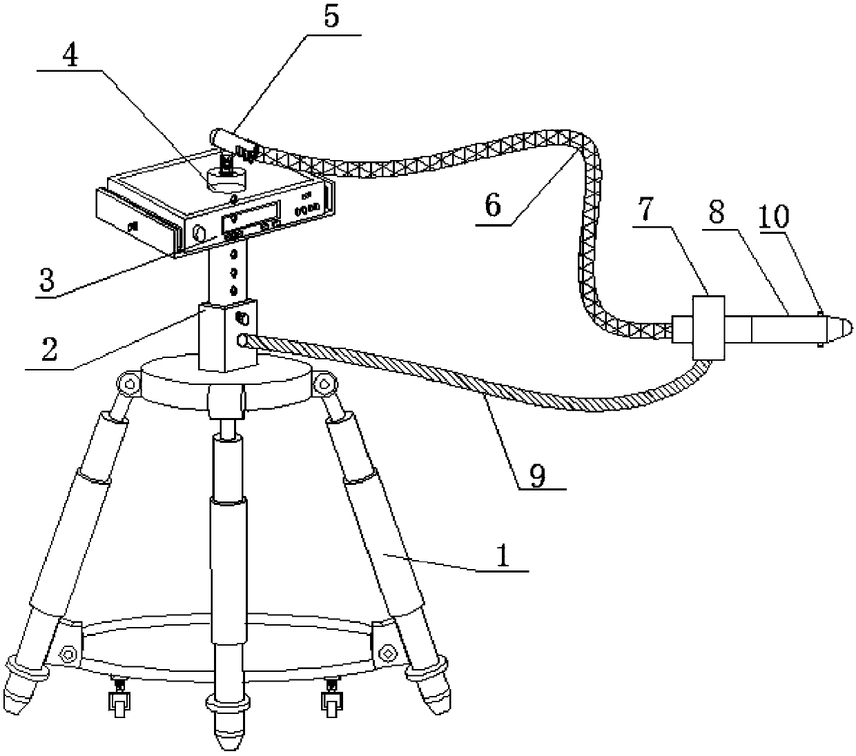 Auxiliary examination device for otolaryngology department