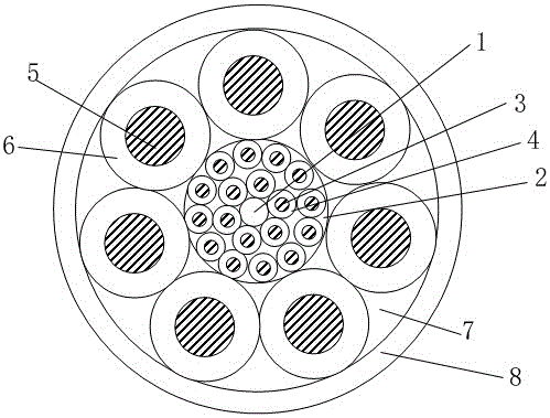 Composite type reel cable