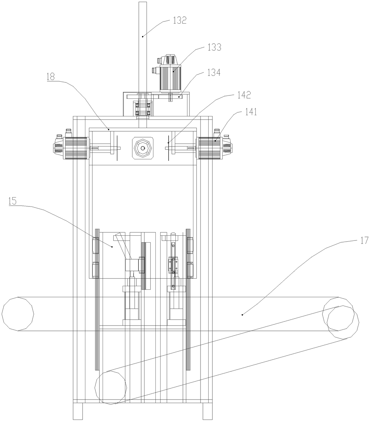 Automatic saw cutting device for aluminum alloy semi-solid die-casting products