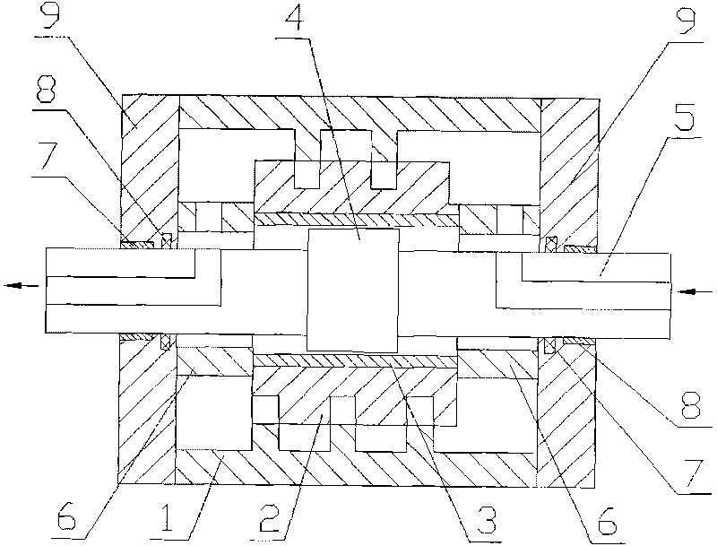 Method for designing internal-rotation constant pressure pump structured as external rotator