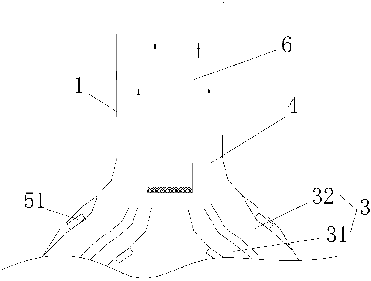 Swim ring-shaped side suction-type range hood