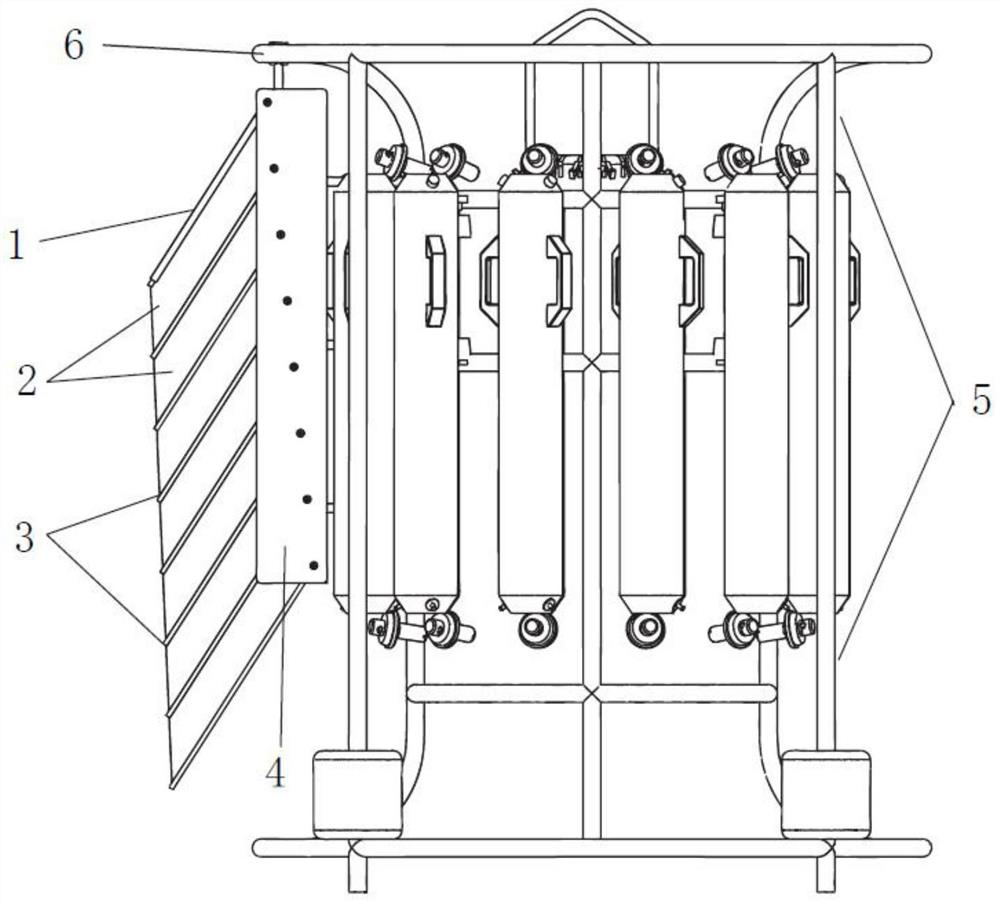 Underwater anti-rotation empennage and direct-reading CTD with same