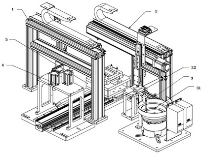 IGBT packaging pneumatic pressing riveting device