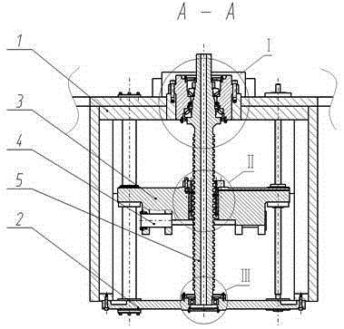 Combined lead screw driving device