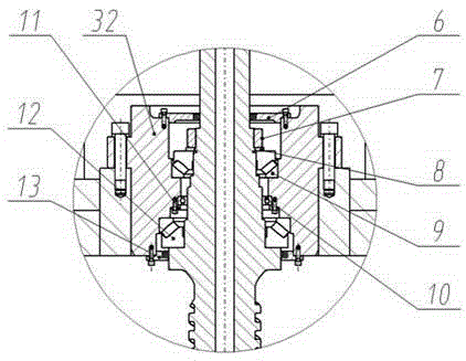 Combined lead screw driving device