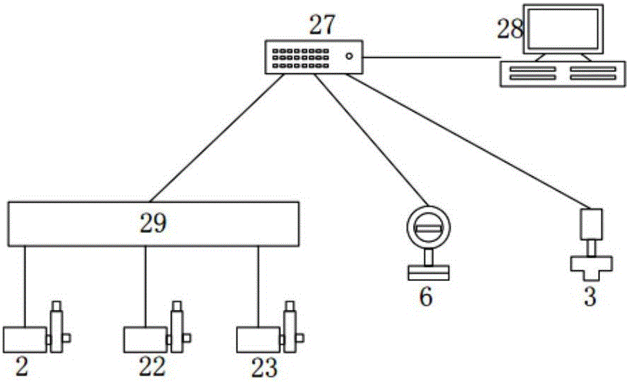 Laboratory drainpipe network simulation system and simulation method