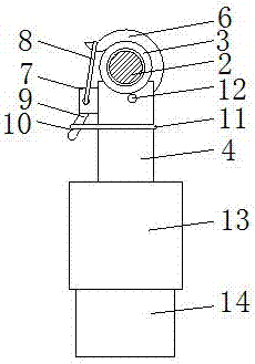 Fixing device of spinning bracket