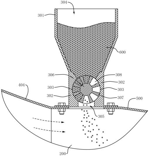 Air-assisted actinidia chinensis pollination device