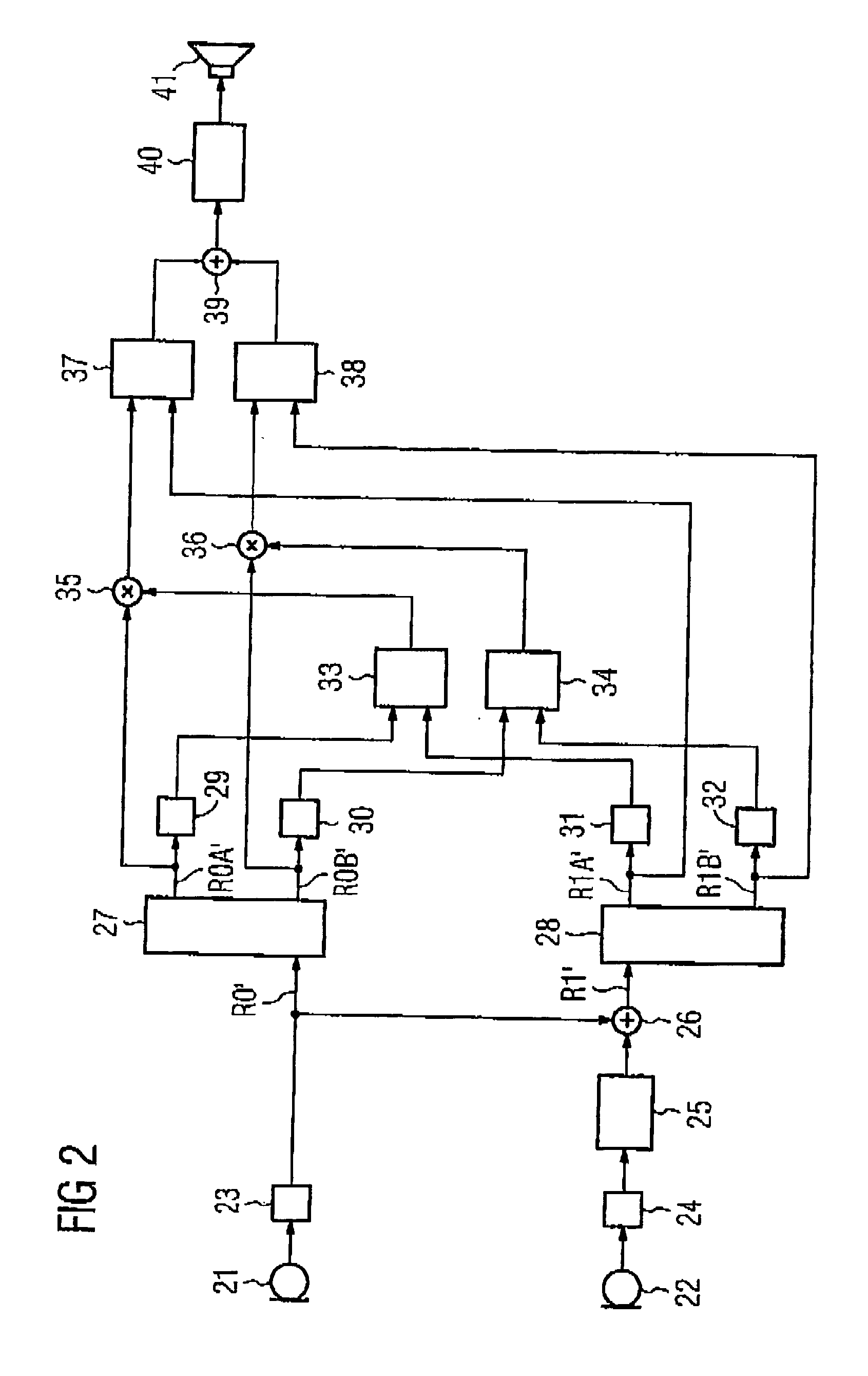 Hearing aid and operating method with switching among different directional characteristics