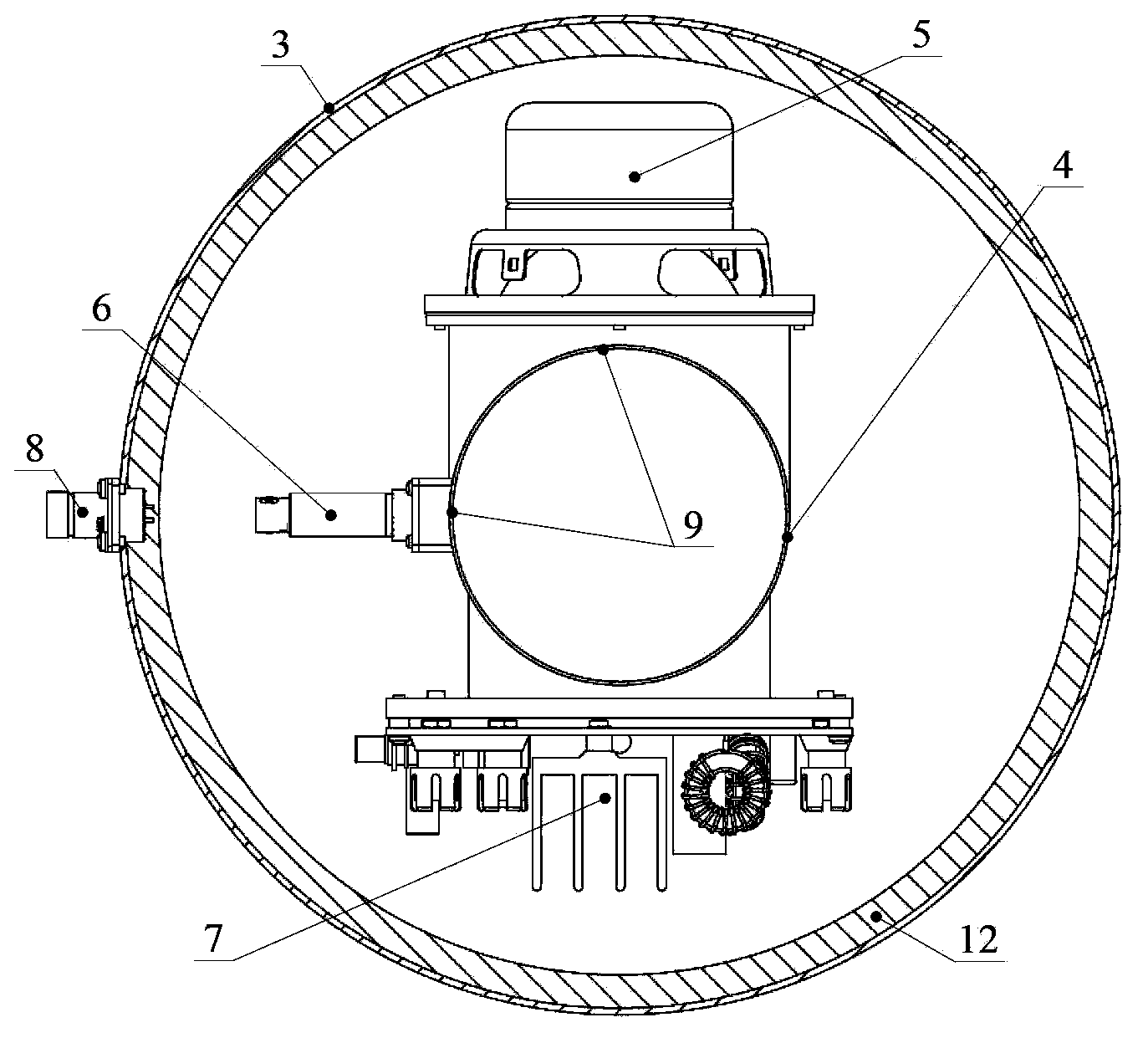 Active sound eliminator for ventilation pipeline system