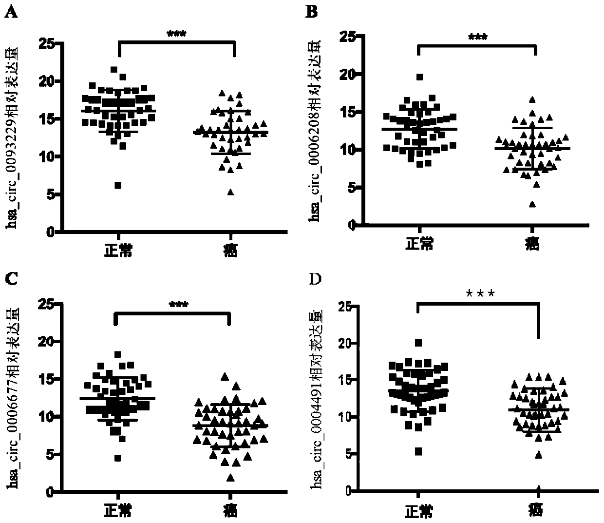 Application of circular RNA, kit, pharmaceutical composition and application of pharmaceutical composition