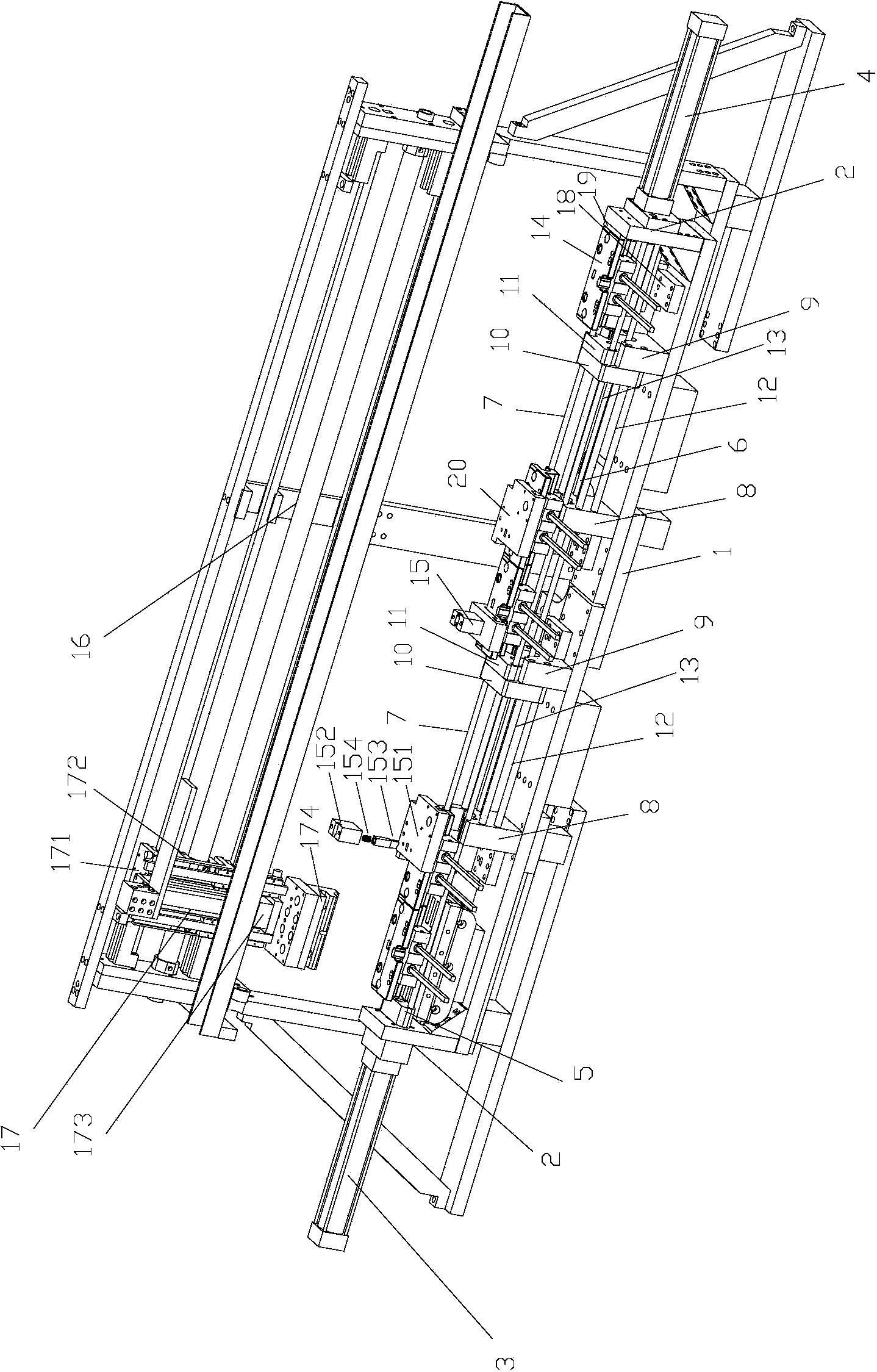 Multi-station automatic conveying mechanism for work-pieces