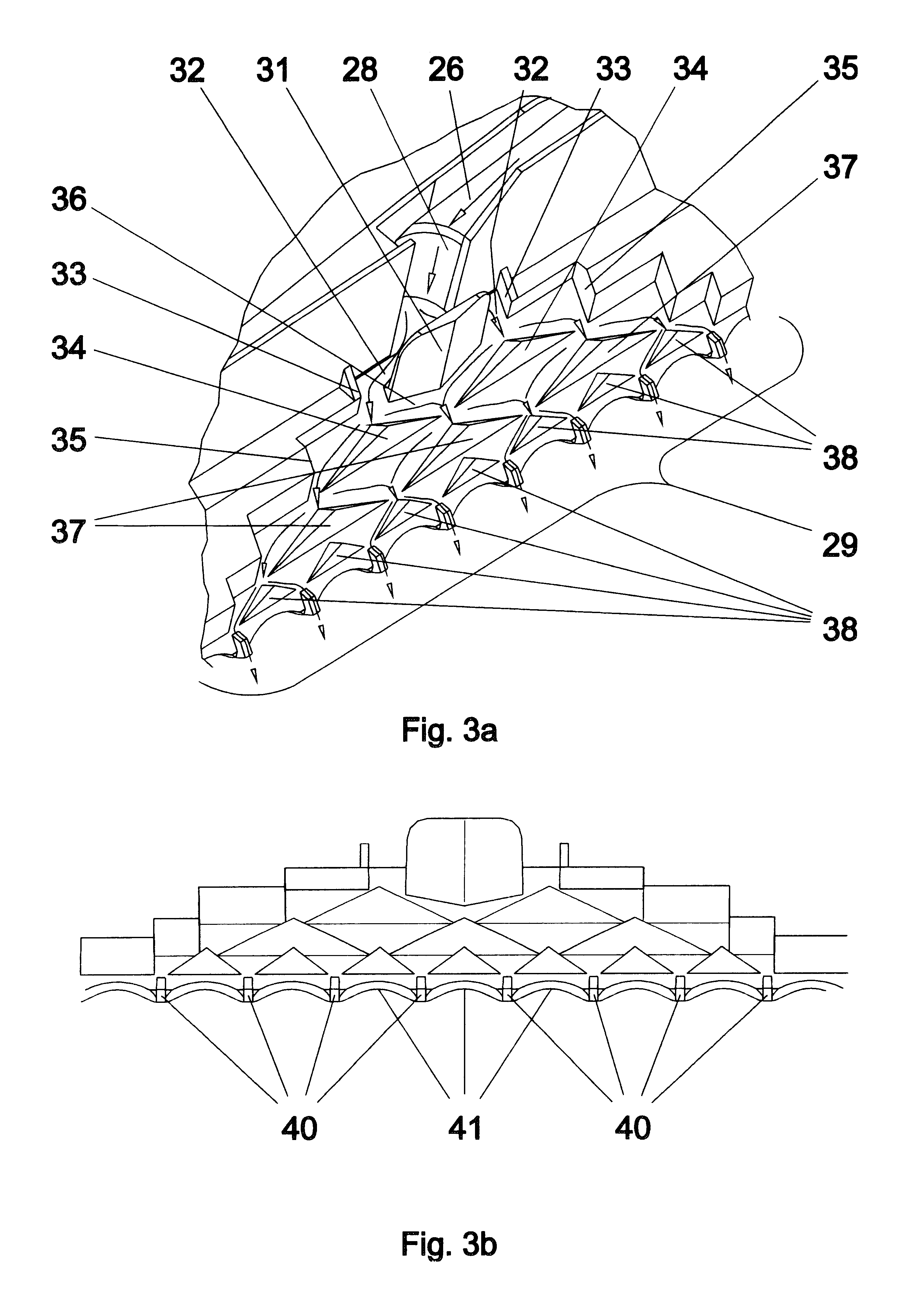 Water spreading in evaporative coolers