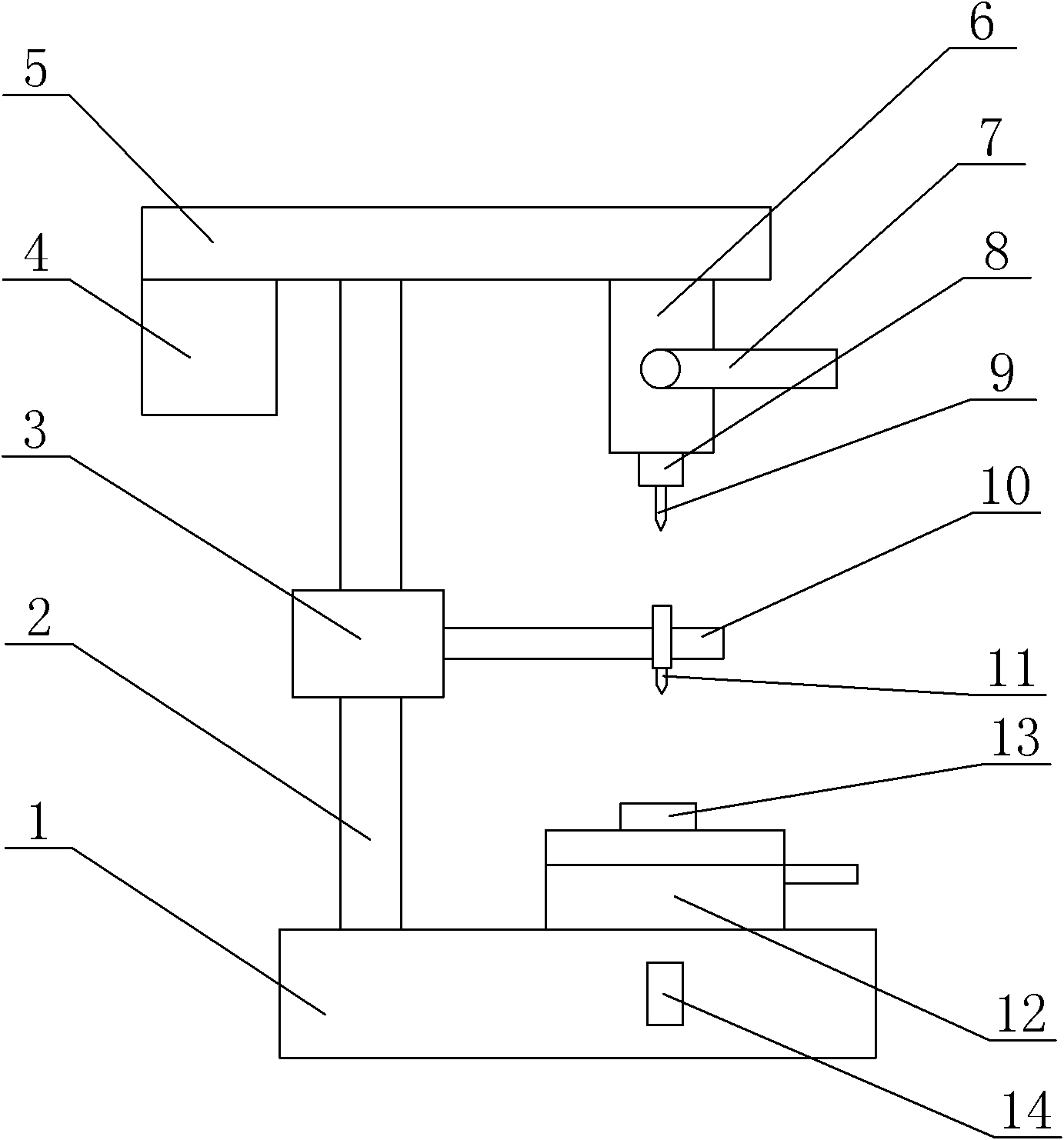 Laser positioning punching machine