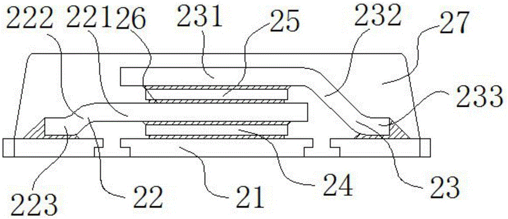 Multi-chip and multi-lap stack sandwich package structure and technique therefor