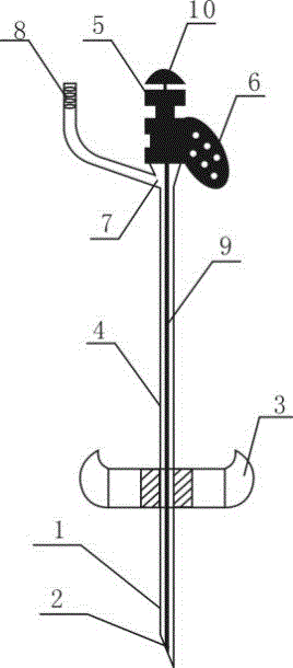 Pediatric bone marrow puncture needle