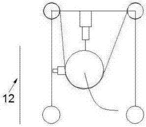 High-pressure dust-catching spraying device capable of moving and lifting