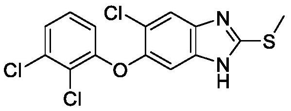 Application of triclabendazole in prevention and treatment of agricultural pathogenic bacteria