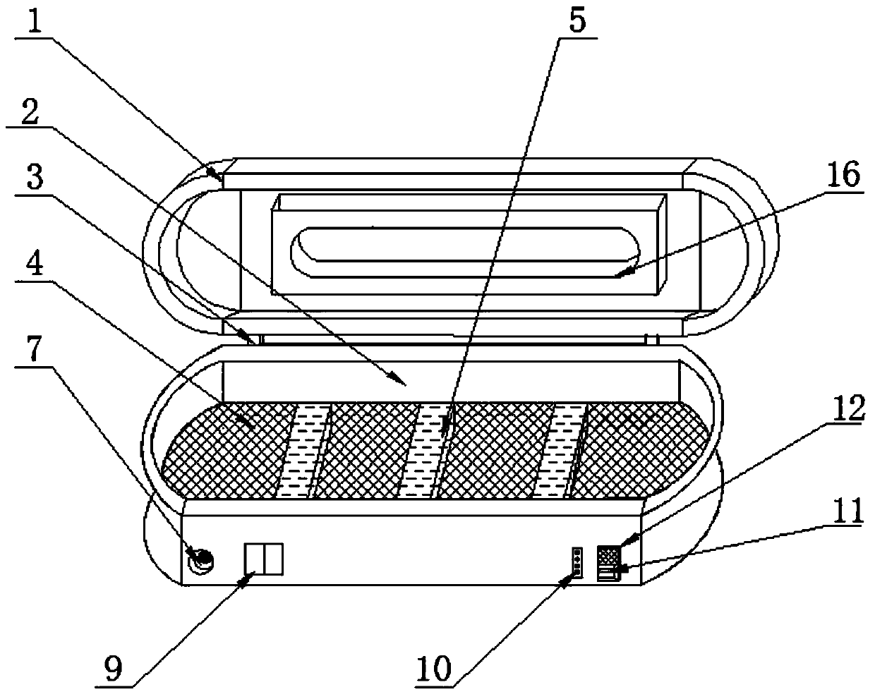 Glasses cleaning device