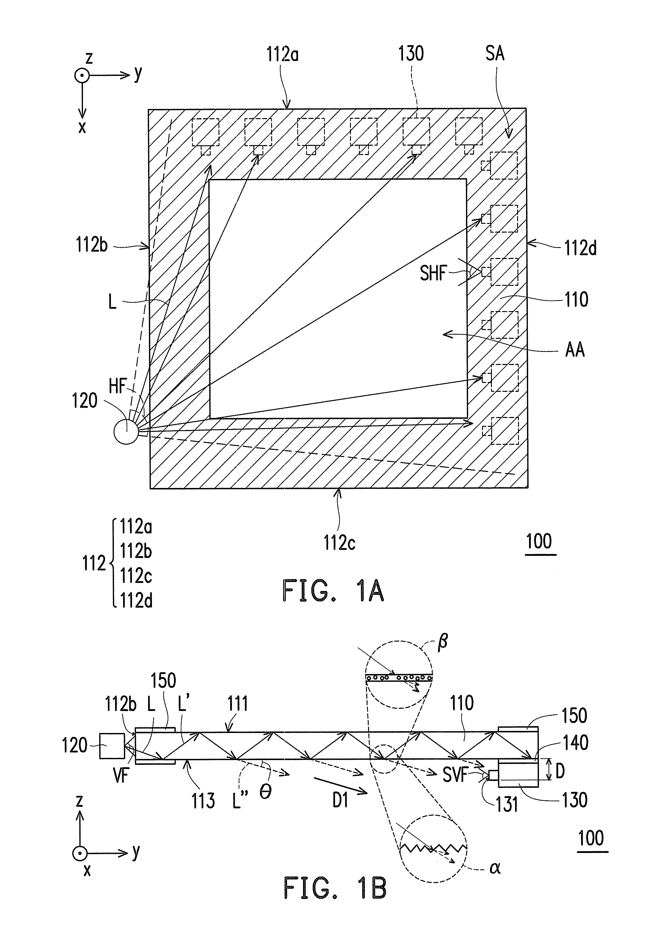 Optical touch panel and touchscreen