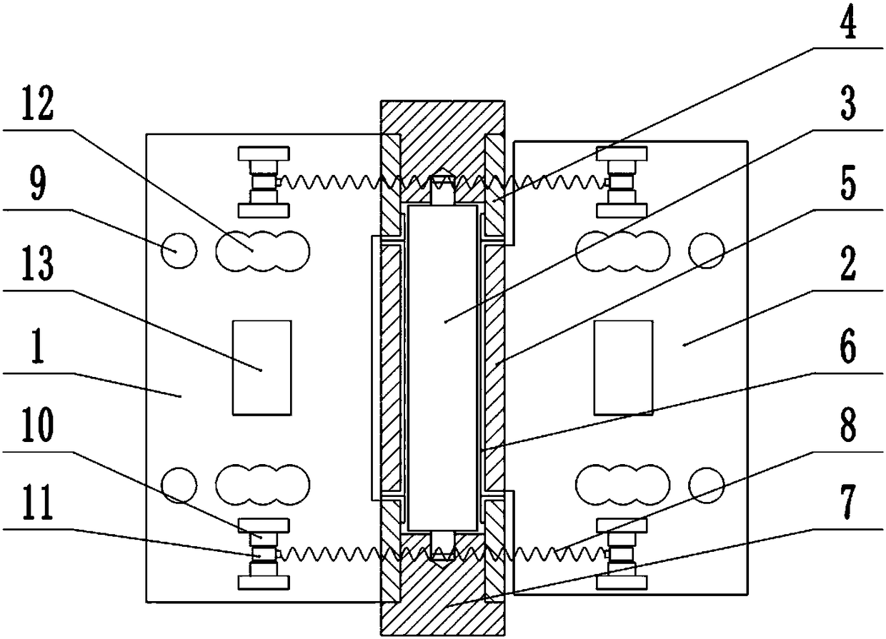 Hinge with spring-back function