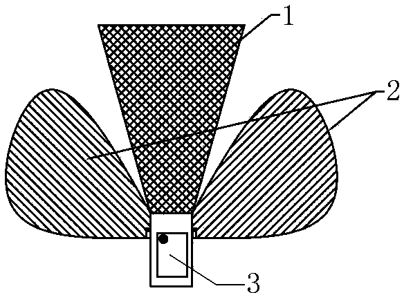 Non-contact curve automatic auxiliary lighting system