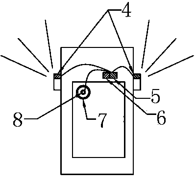 Non-contact curve automatic auxiliary lighting system