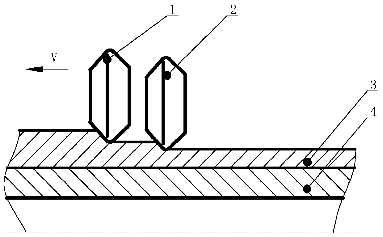 Method for adjusting amount of spinning stagger of two spinning wheels