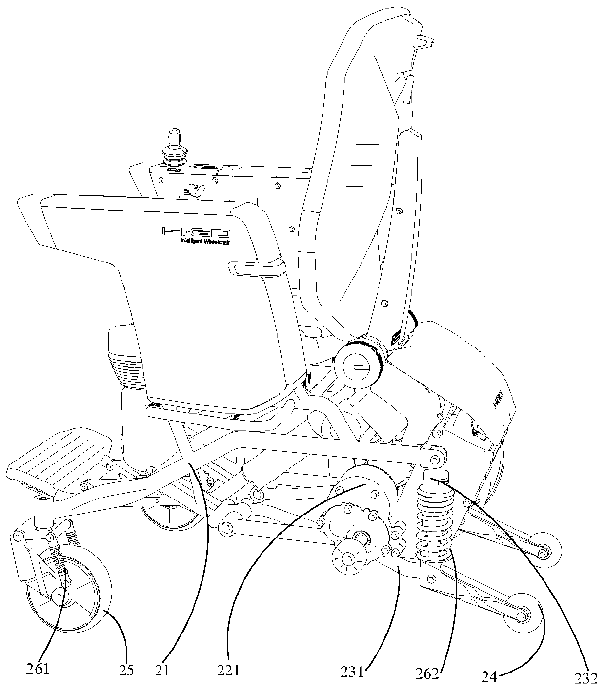 Intelligent wheelchair capable of replacing walking