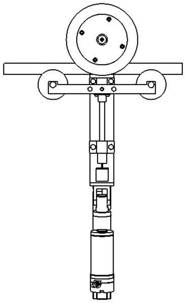 Swinging and obstacle crossing mechanism of high-voltage line walking robot