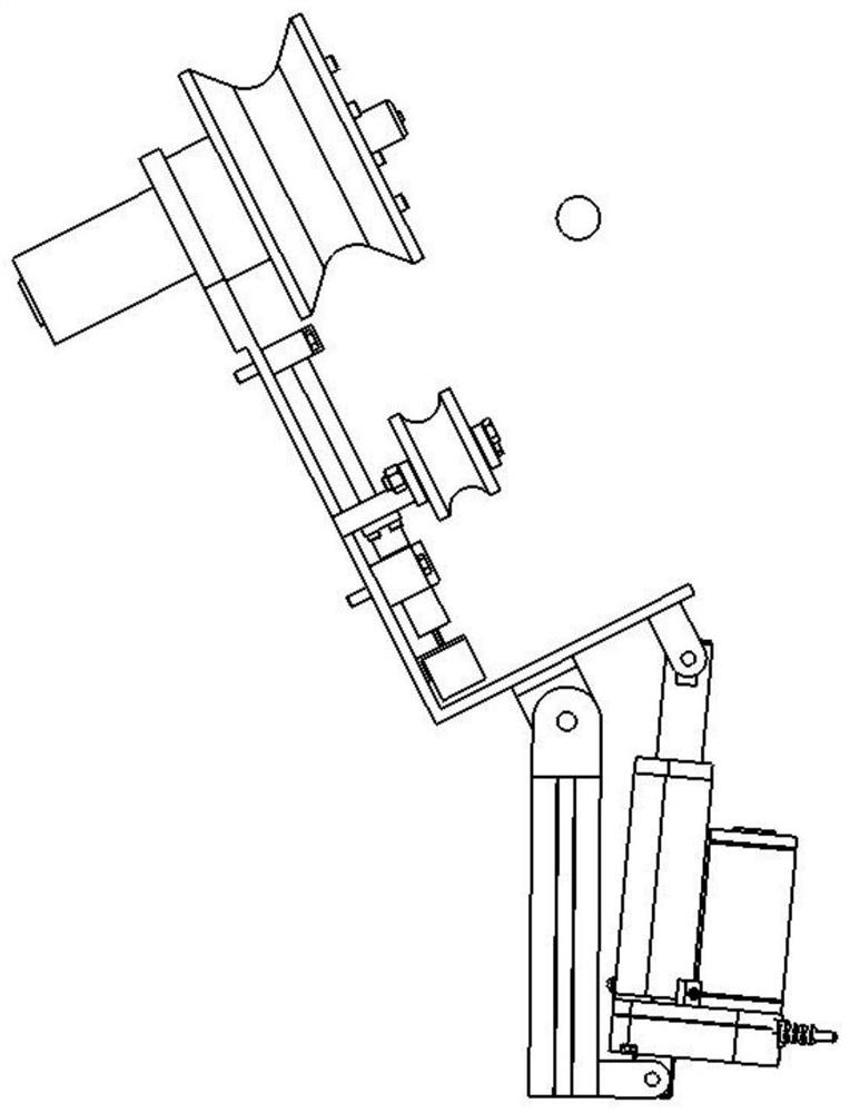 Swinging and obstacle crossing mechanism of high-voltage line walking robot