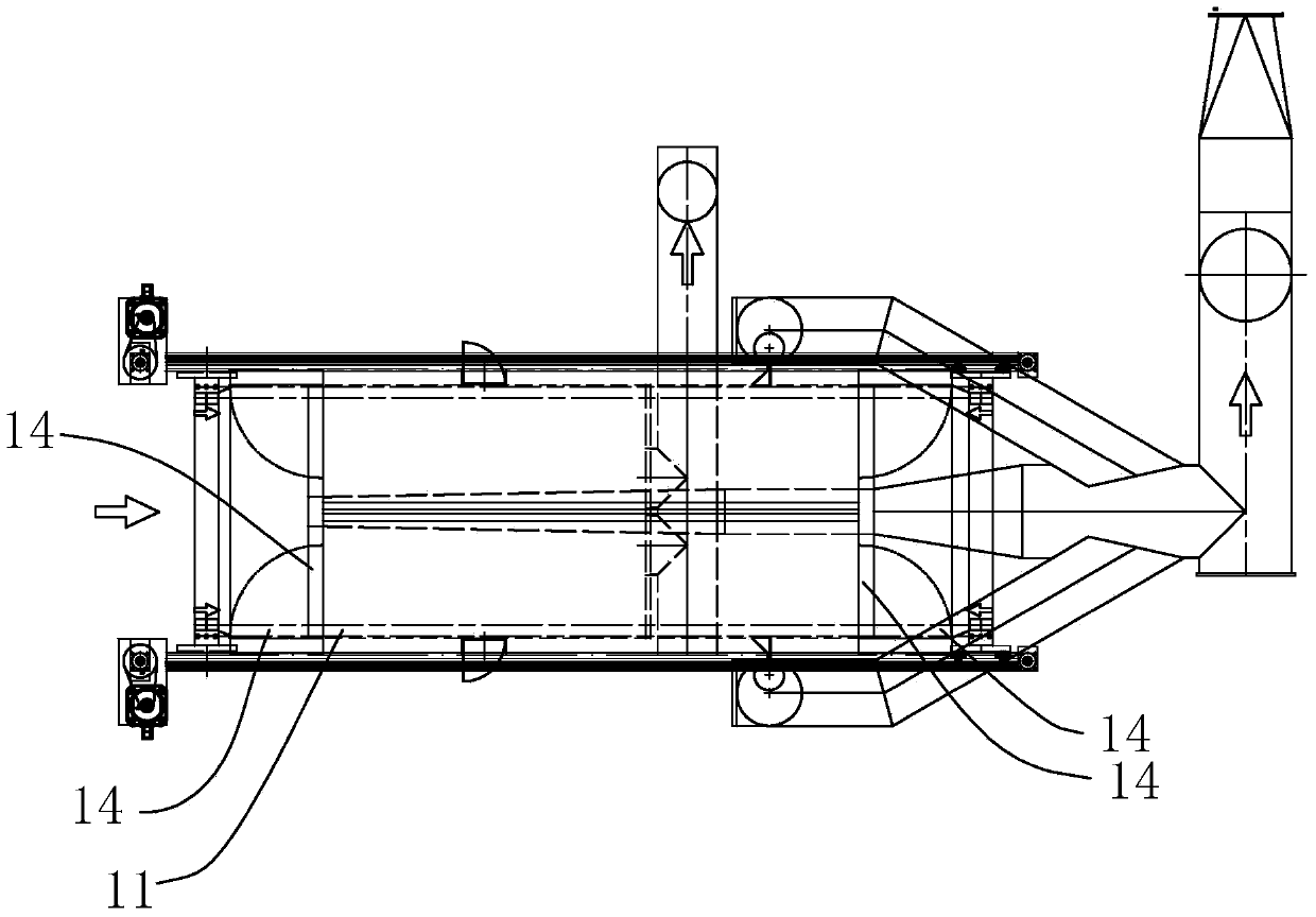 Powder spray booth capable of achieving position change and deformation