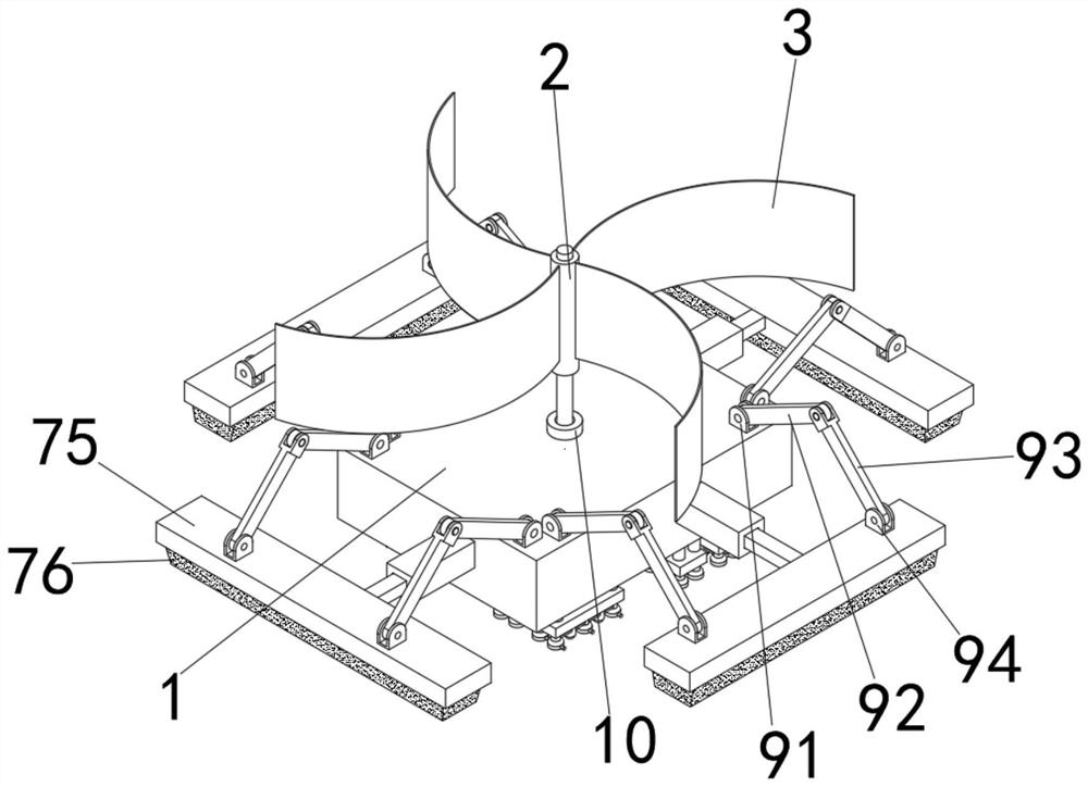 Cleaning device for outer side of curtain wall