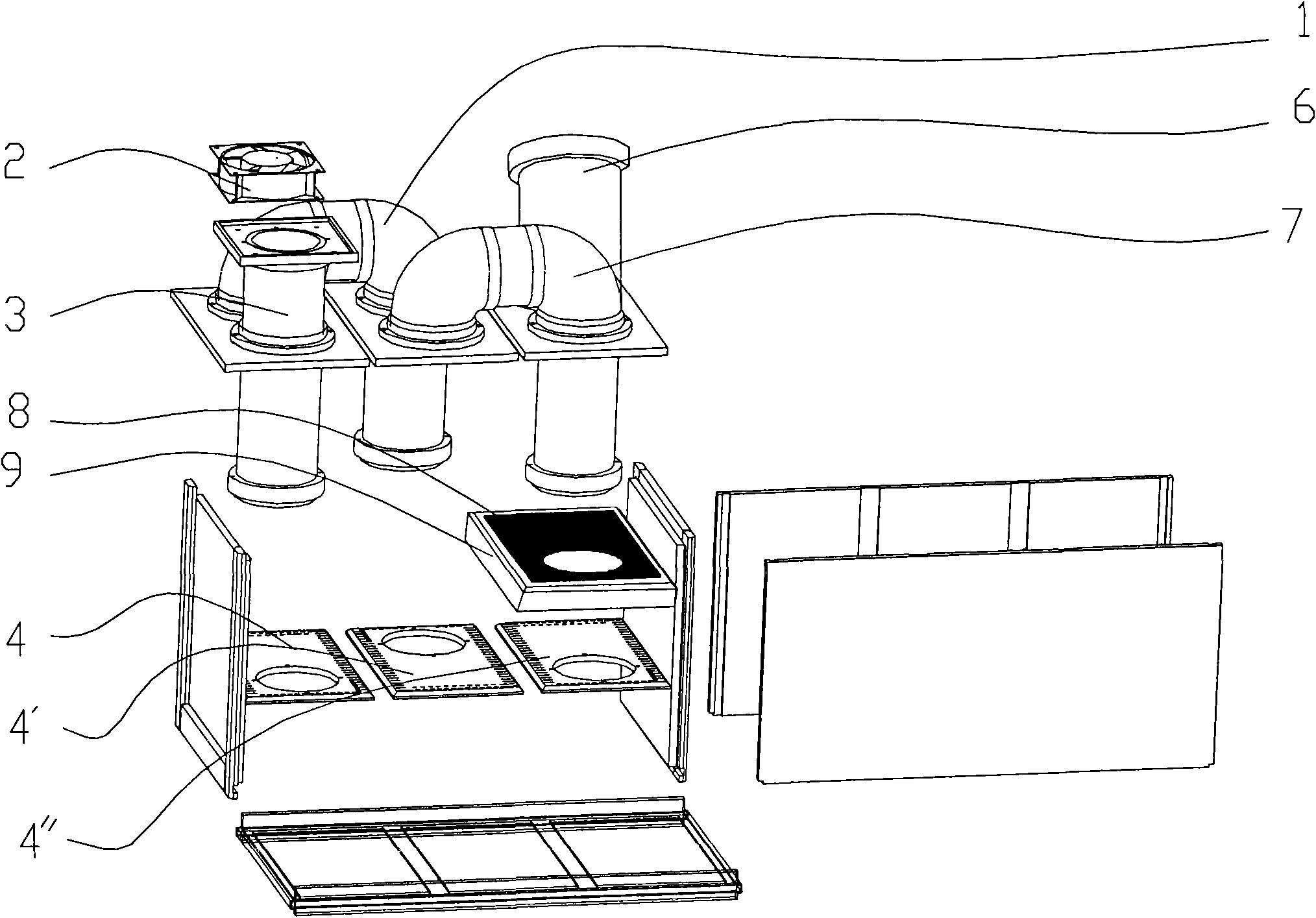 Welding waste gas treatment device