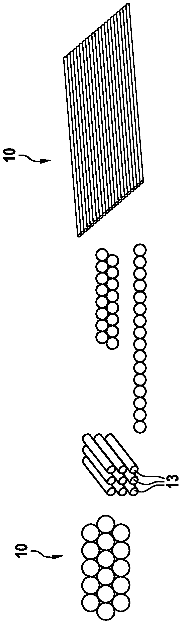 Device for storing compressed fluids