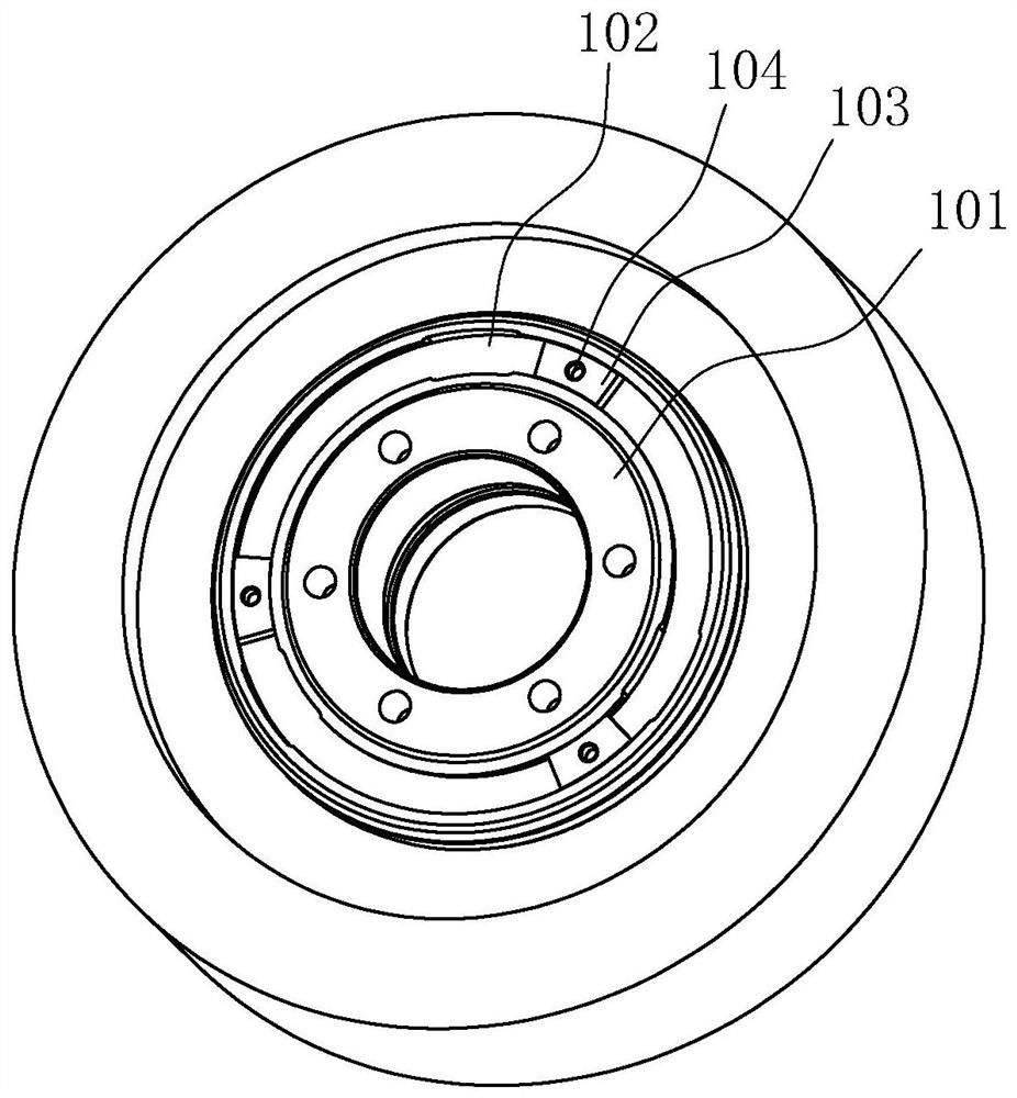 Grinding wheel dynamic balance adjusting device