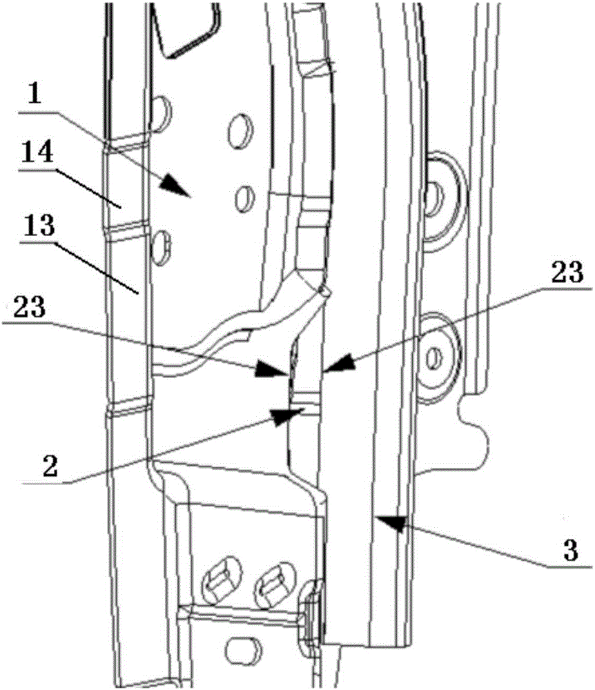 Rearview mirror installation structure on vehicle door