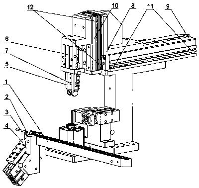 Device for automatically assembling vehicle lock torsion spring