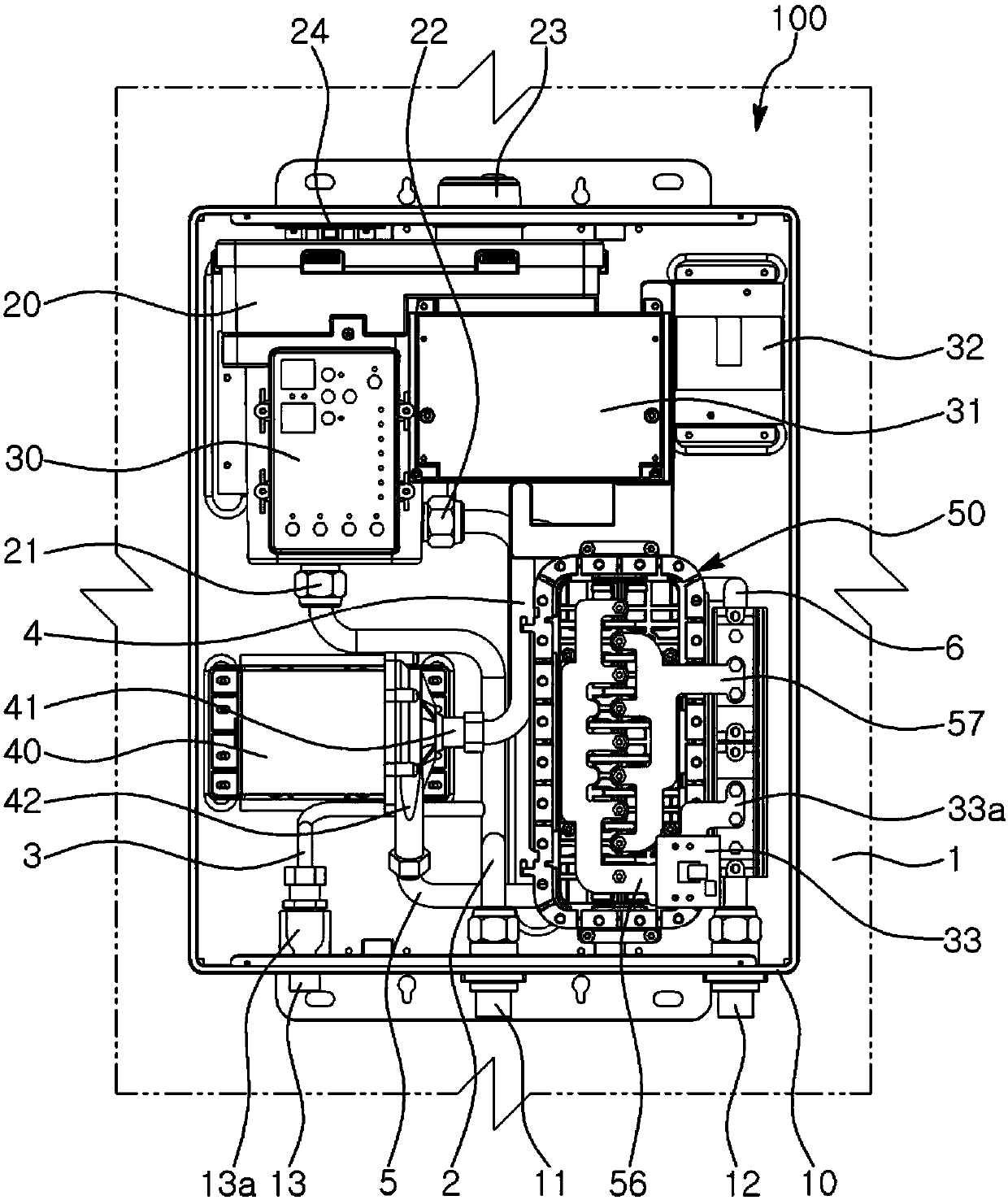 Heating water heater for boiler