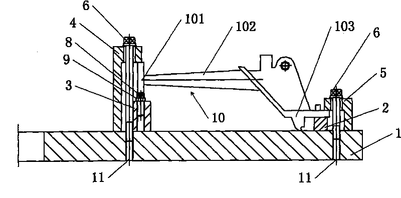 Device for thermal treatment after welding of partition board of steam turbine