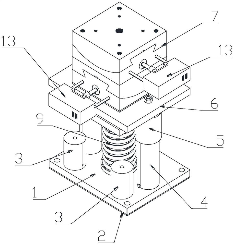 Adaptive grinding machining platform and grinding machining device