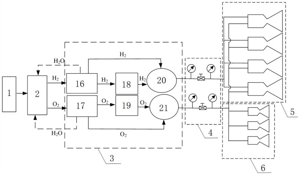 Space hybrid propulsion system based on technology of photocatalytic water splitting for hydrogen production