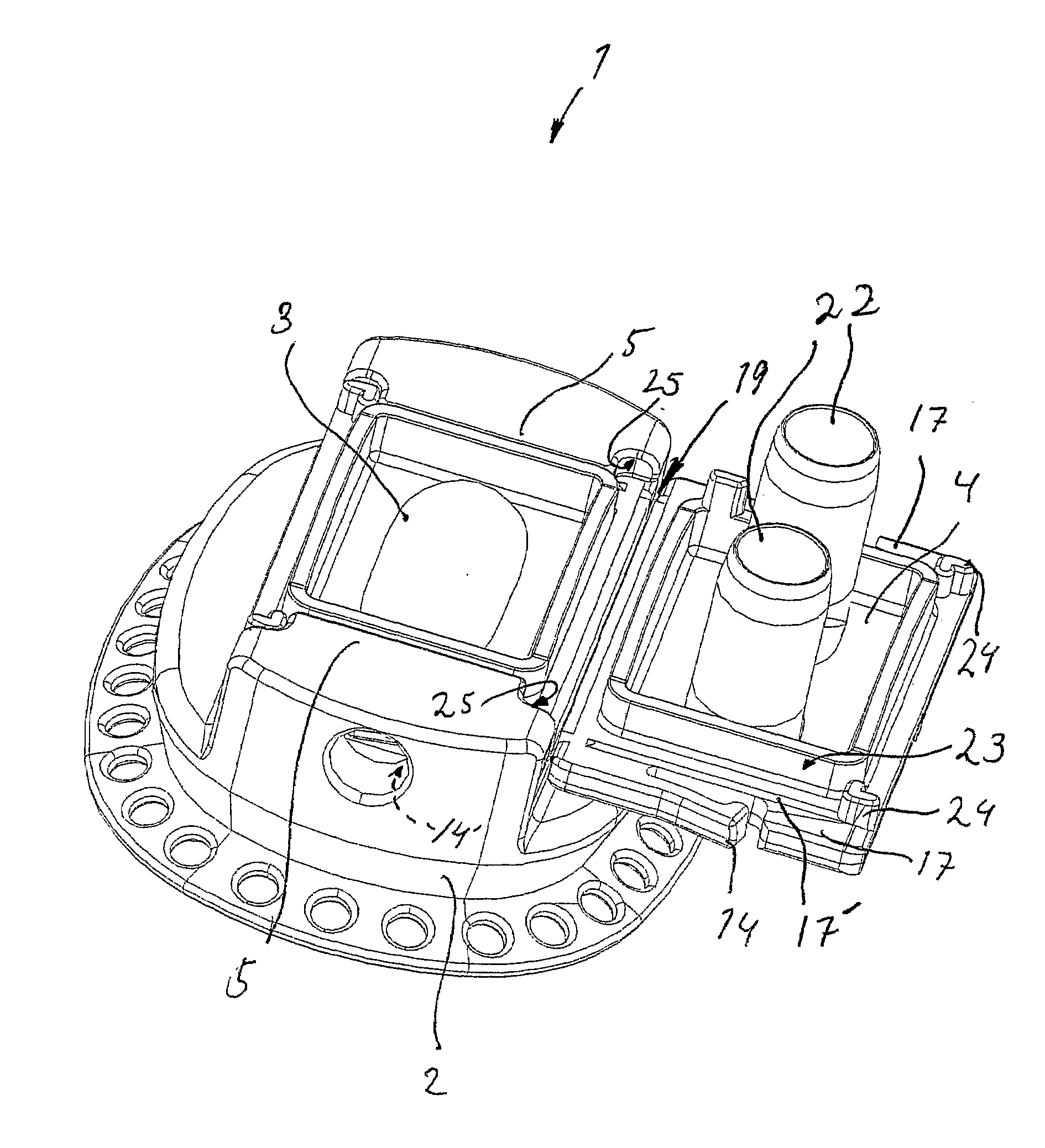 Coupling device for medical purposes and an access system including such a coupling device