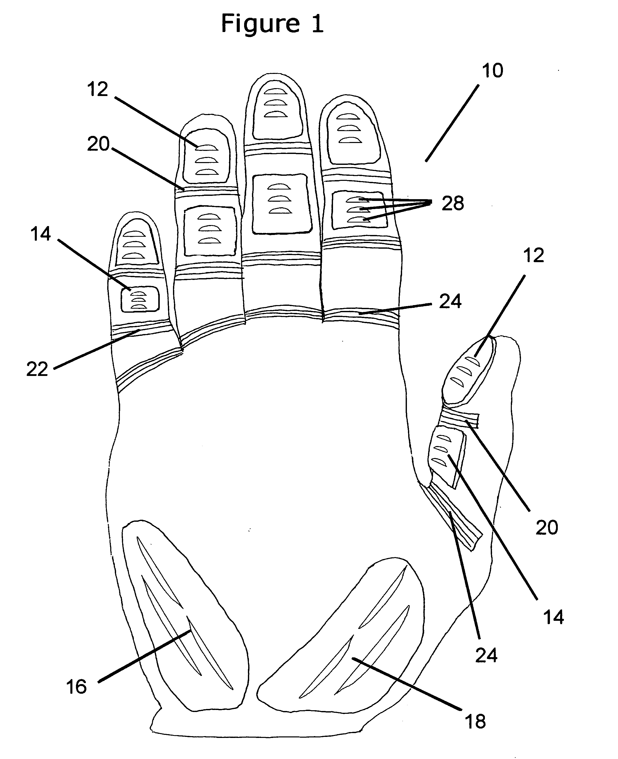 Football sports glove